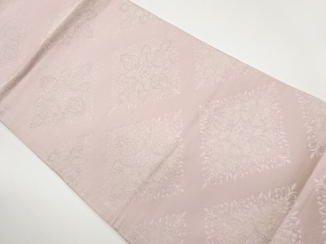 JAPANESE HIRAKI NAGOYA OBI / WOVEN FLOWER CREST